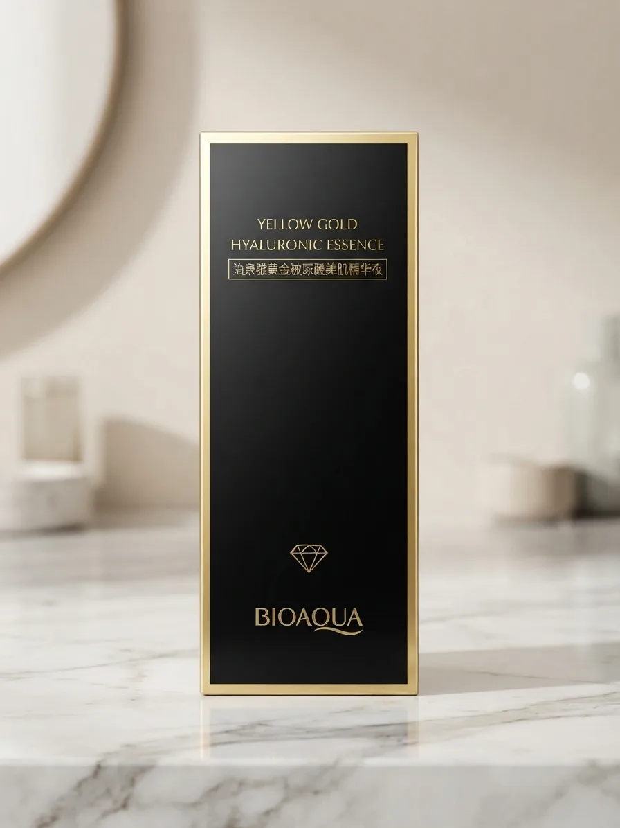 ✨ Sérum Facial Bioaqua Yellow Gold Hyaluronic Essence | Hidratación y Juventud con Ácido Hialurónico 🌟💧