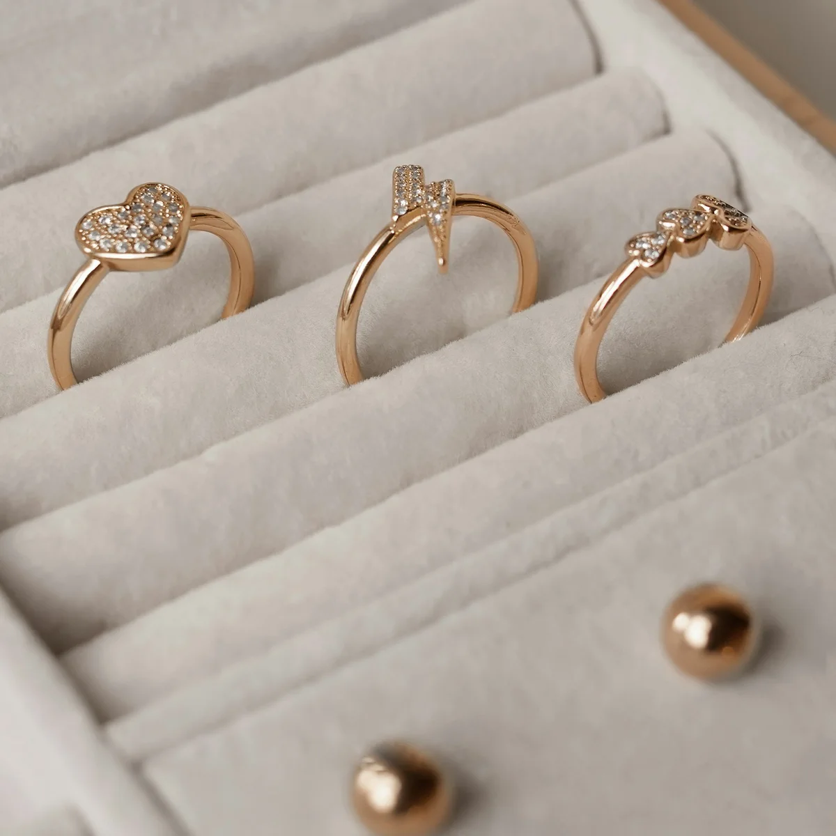 Anillos Delicados Oro Rosa