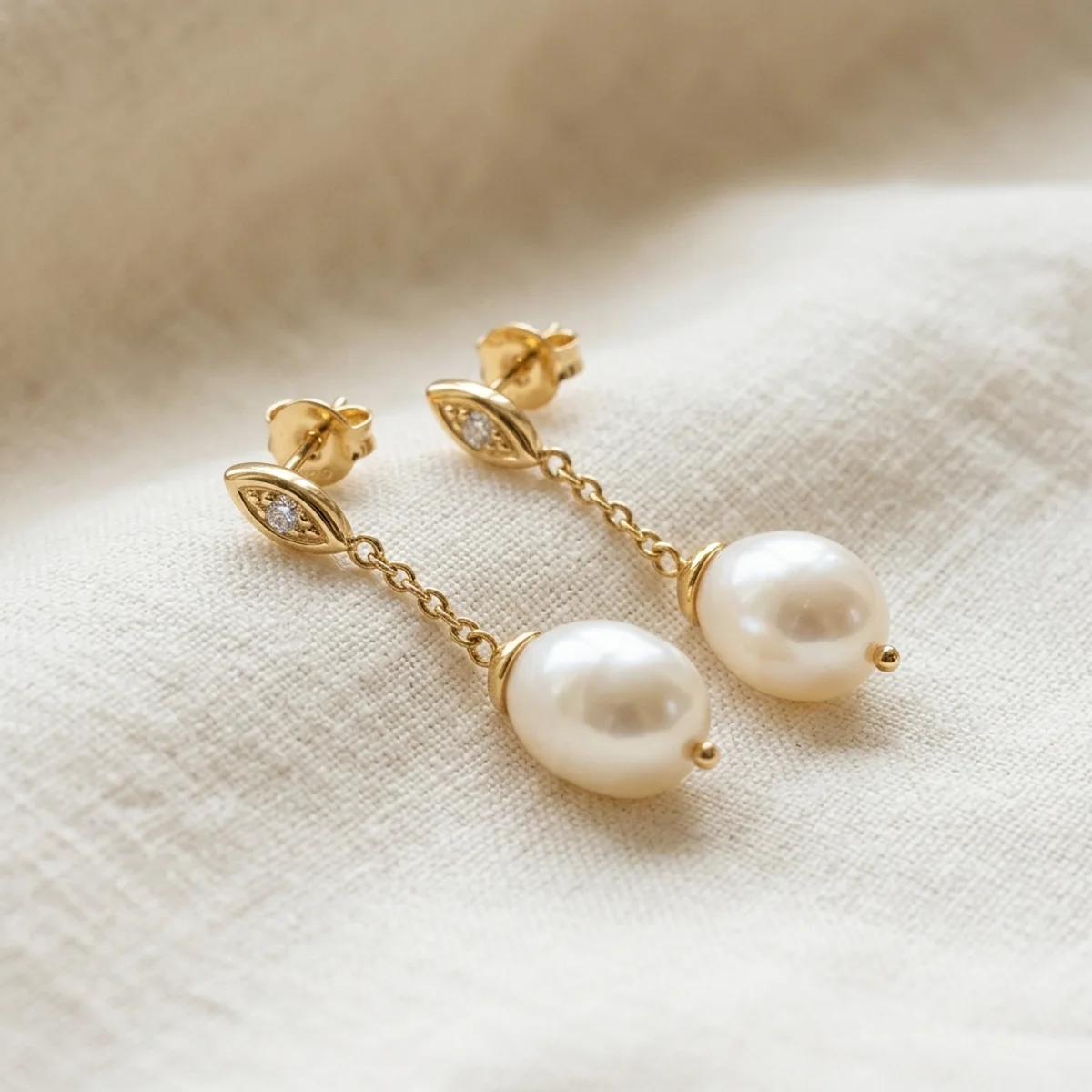 Aretes Perla Gota