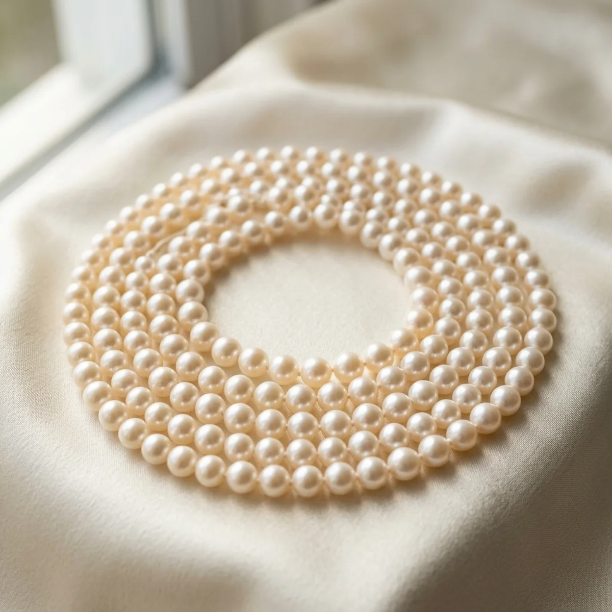 Collar Largo de Perlas