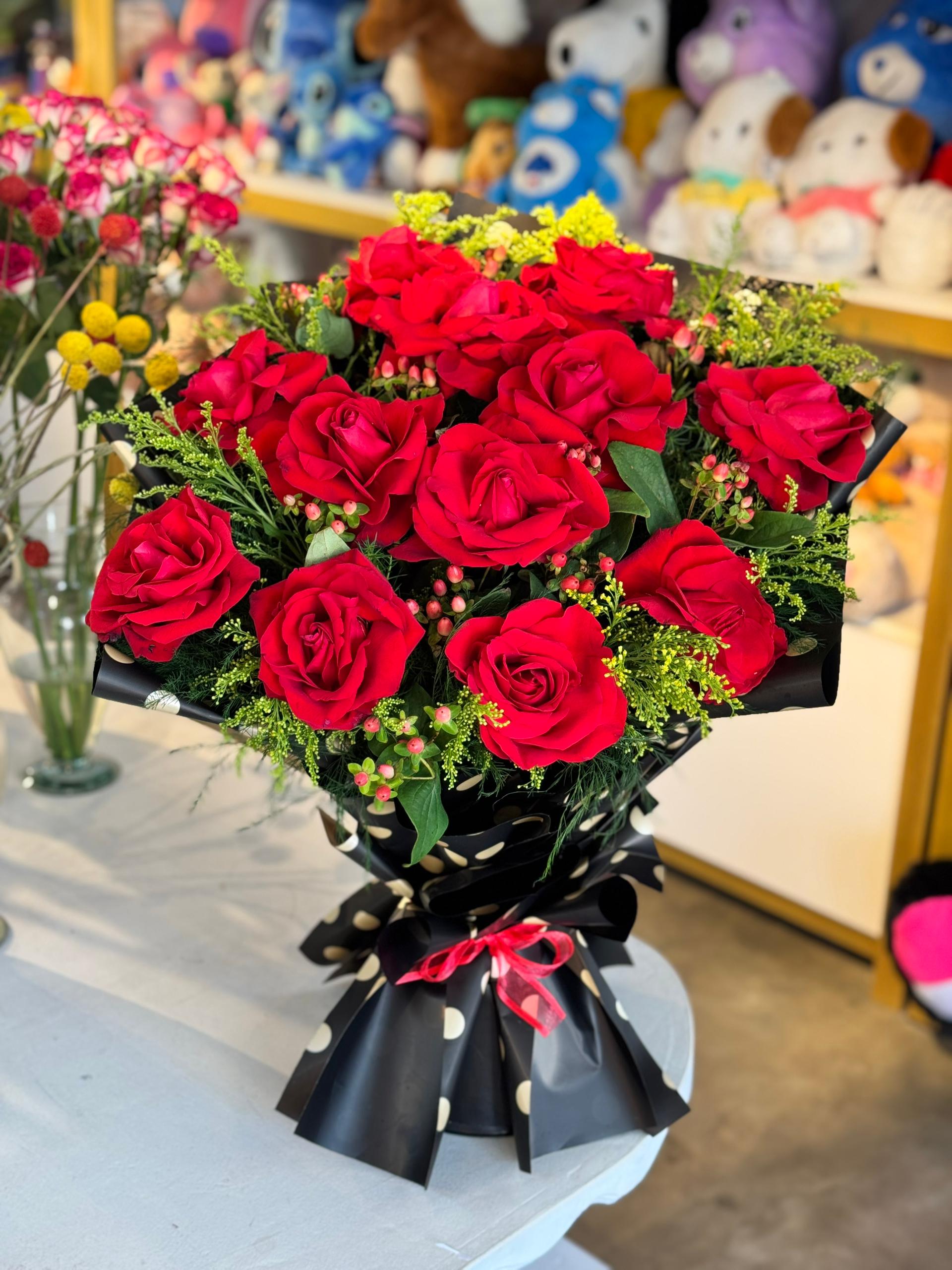 Base coreana 12 rosas