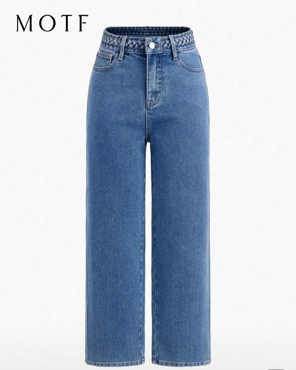 Jeans de corte recto algodón: Talla L