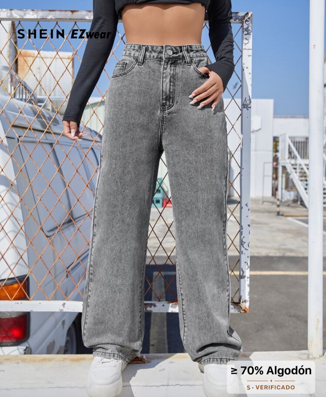 Jeans de corte recto: Talla S