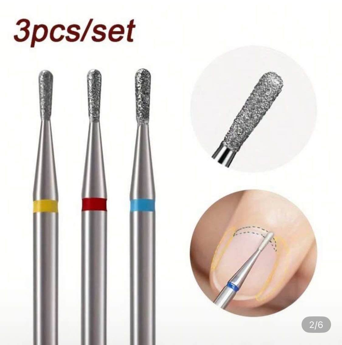 Brocas de taladro para uñas