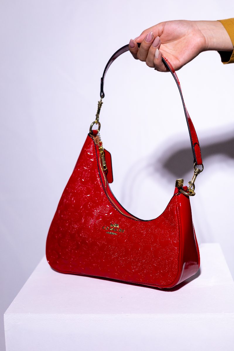 Cartera Coach Media Luna - Roja