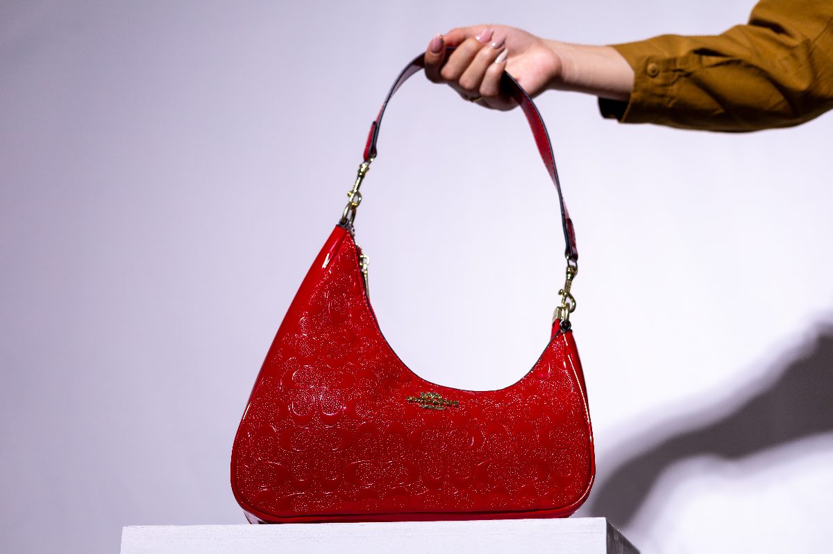 Cartera Coach Media Luna - Roja