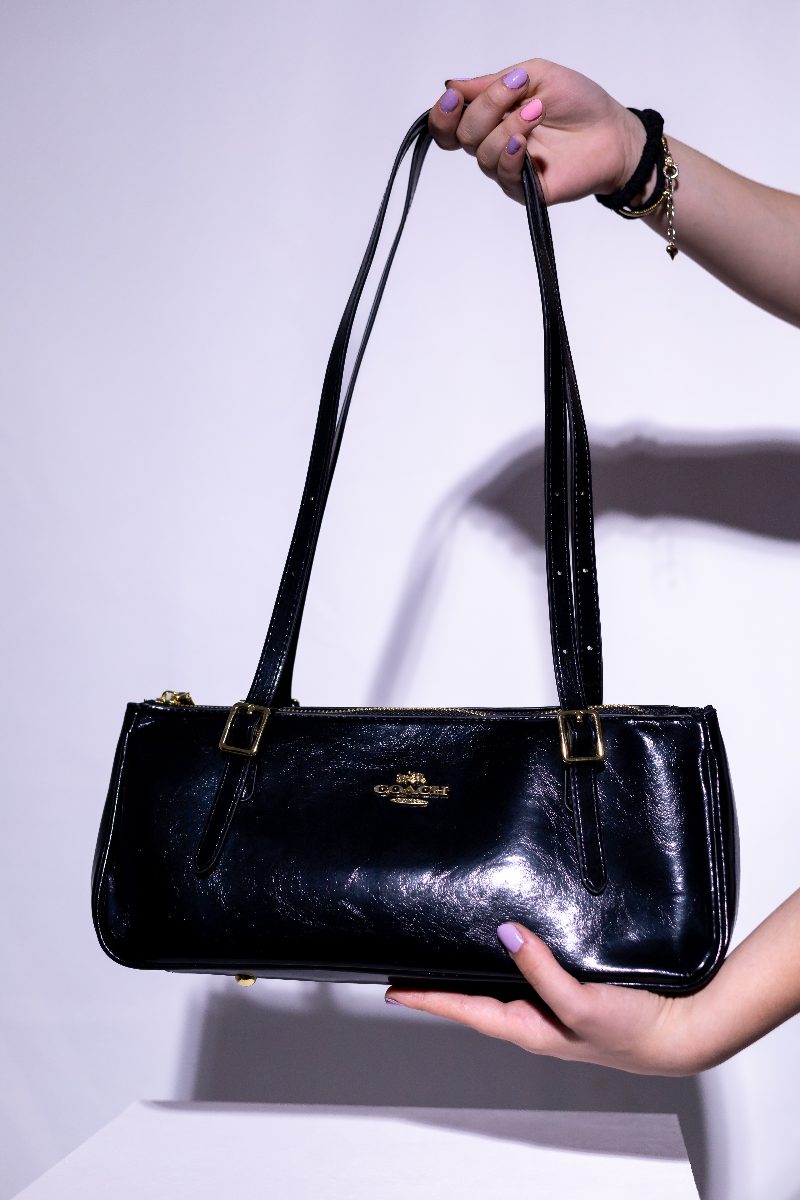 Cartera Coach Larga - Negro