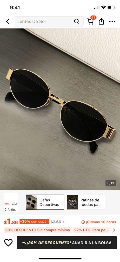 Gafas con montura metálica 