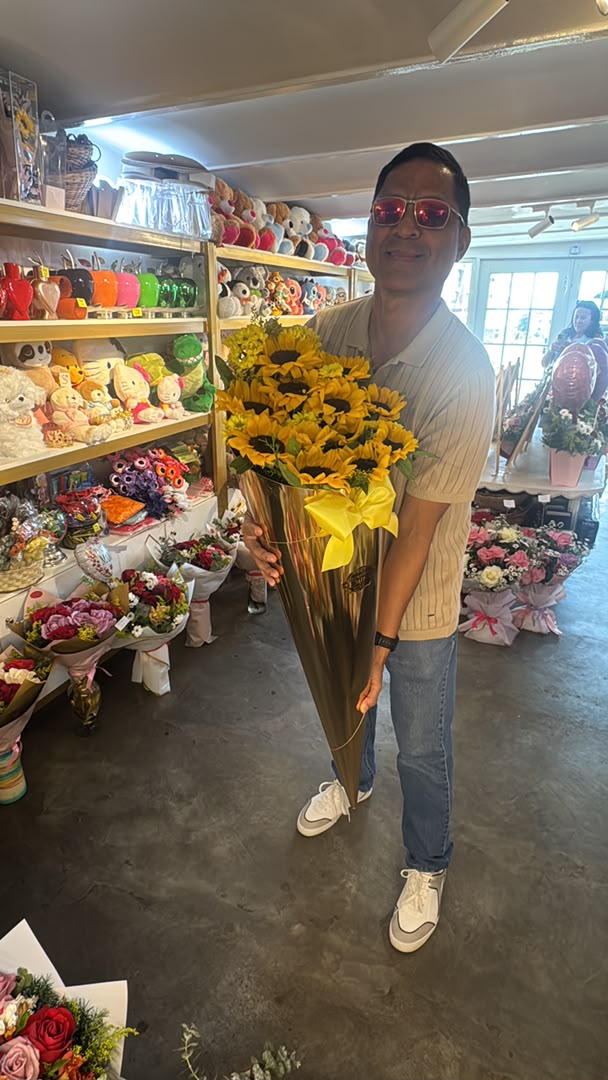 cono de girasoles