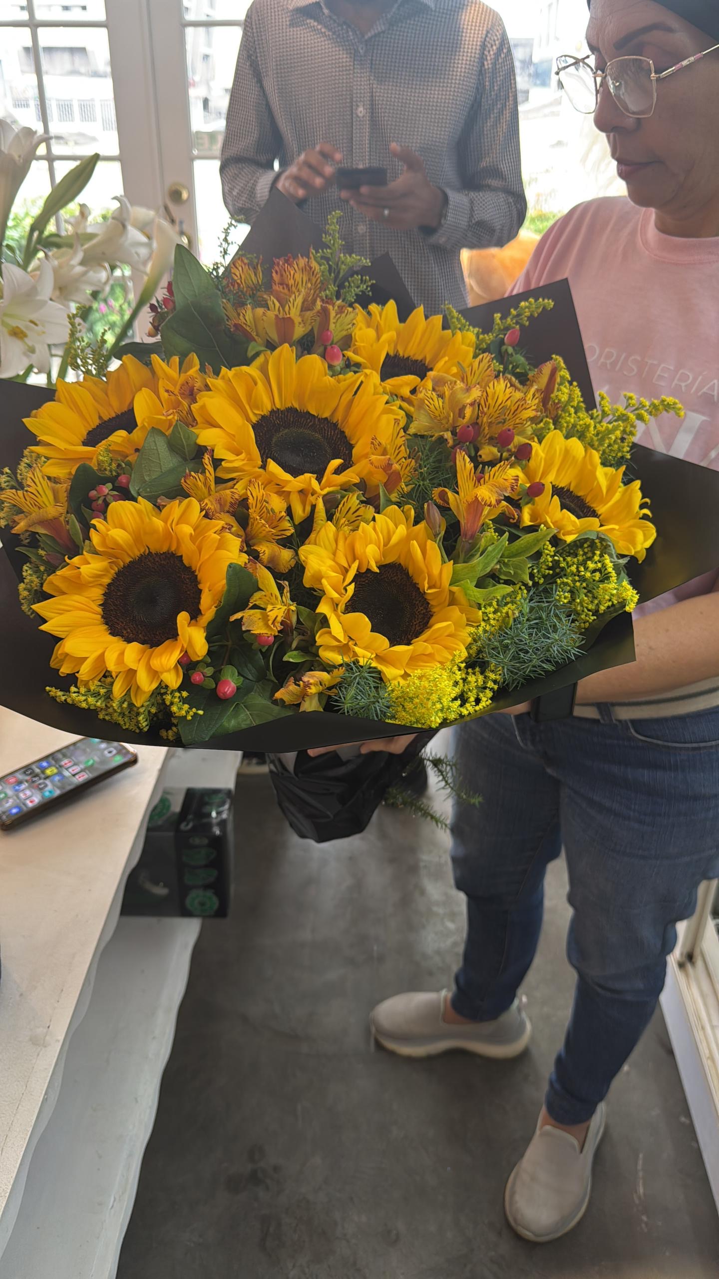 6 girasoles